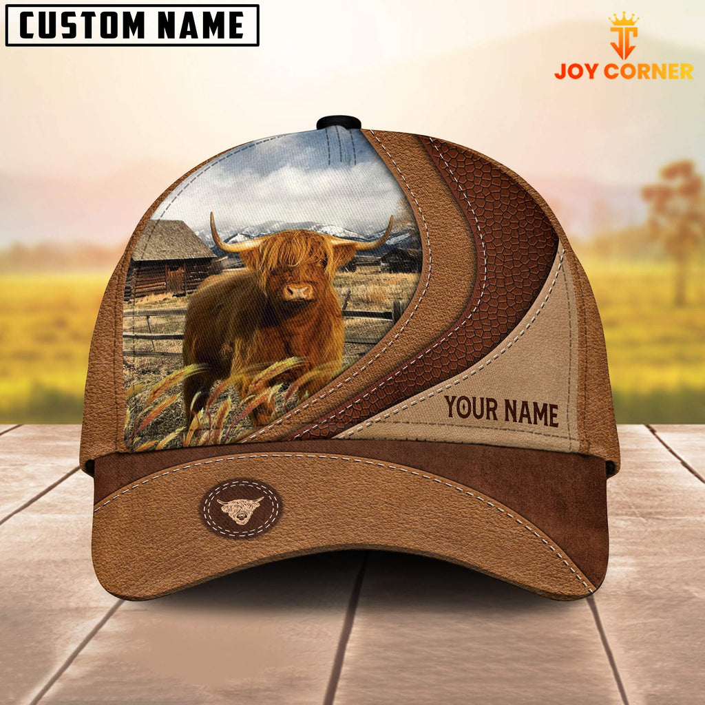 Custom Name Highland Brown Classic Cap
