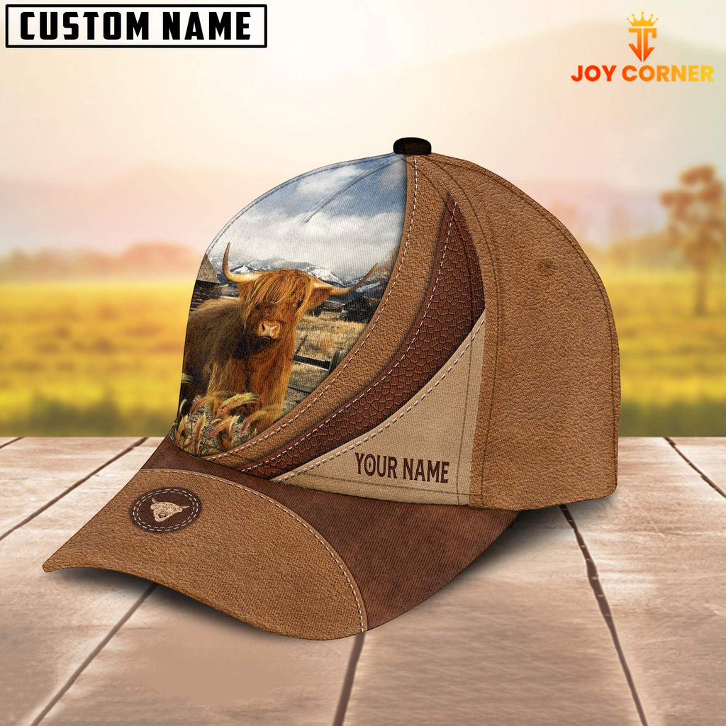Custom Name Highland Brown Classic Cap