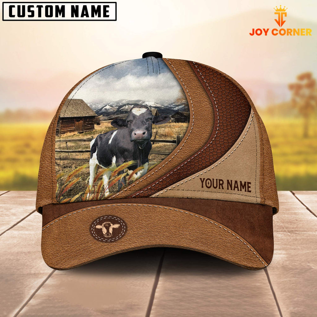 Custom Name Holstein Brown Classic Cap