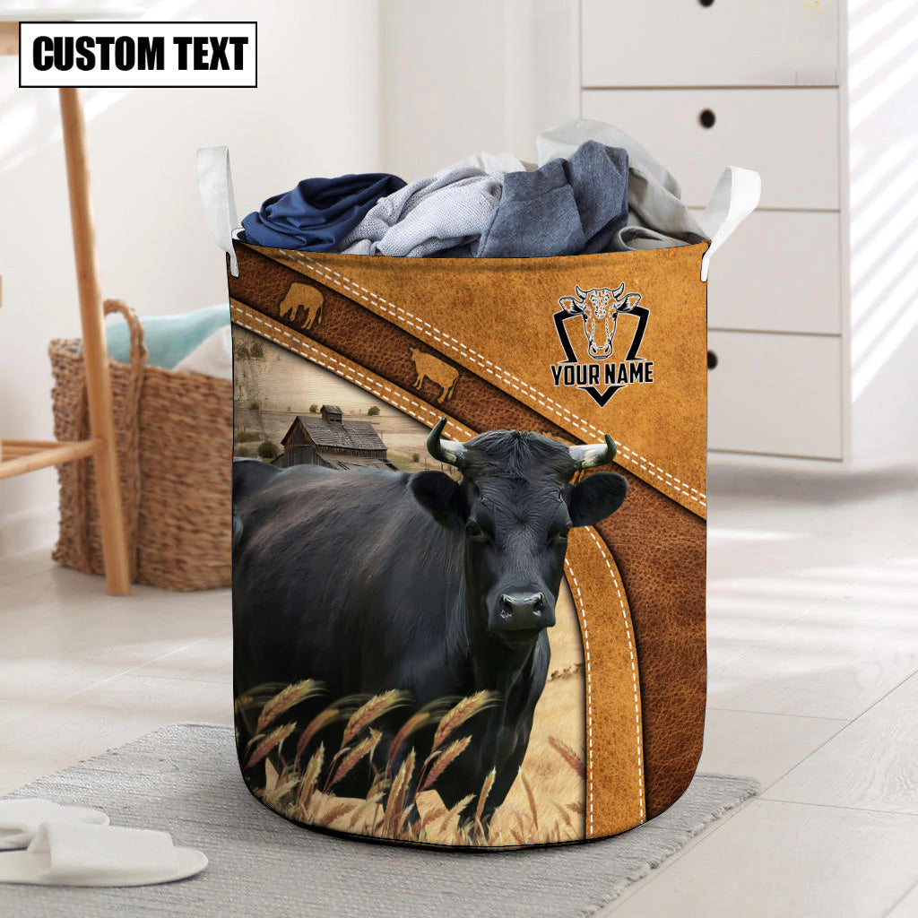 Dexter Cattle Brown Custom Name Basket