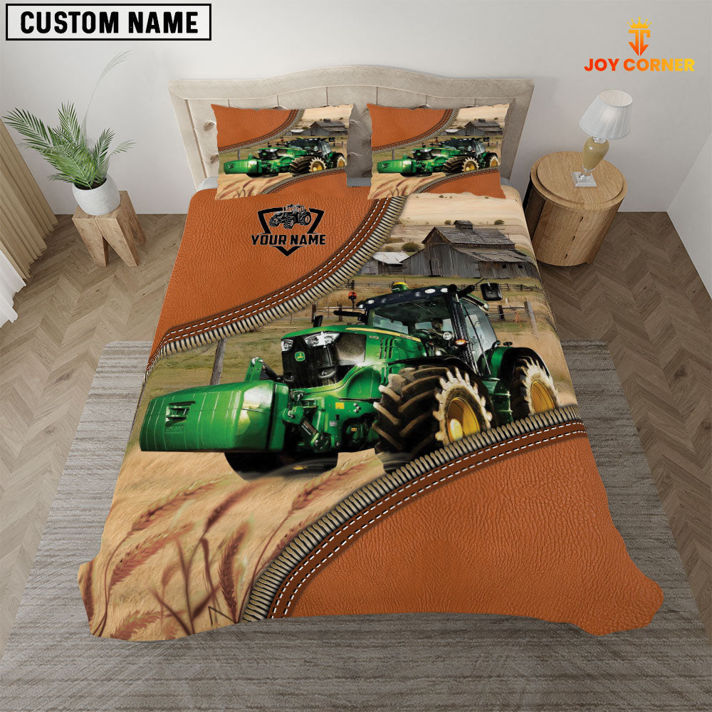 Tractor On The Farm Customized Name 3D Bedding Set