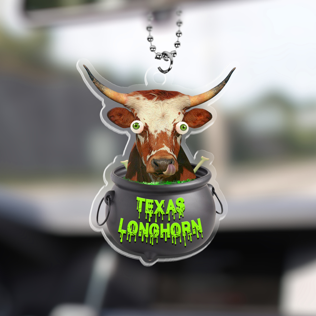 Tx-Longhorn Halloween Car Hanging Ornament