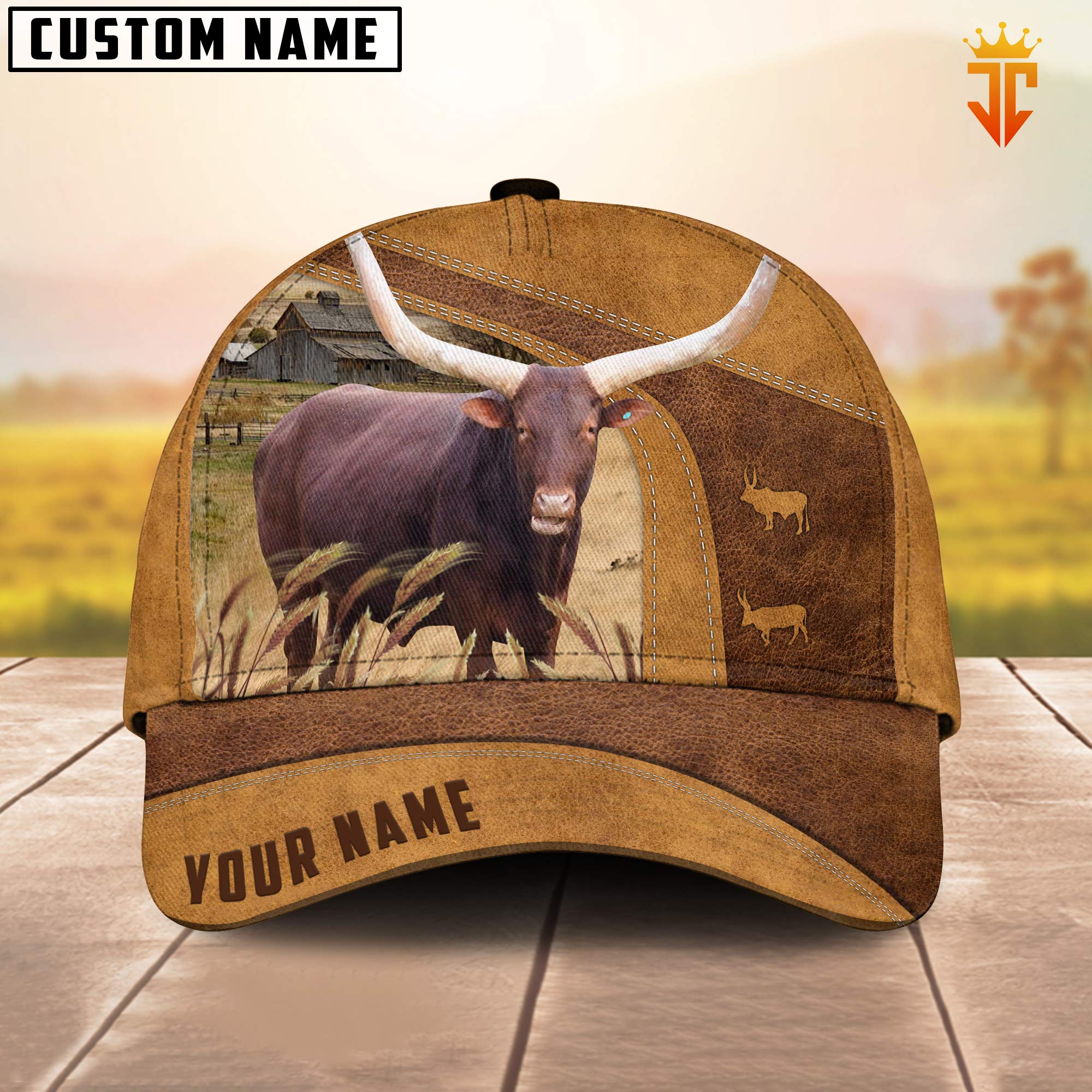 Custom Name Watusi Cattle Cap