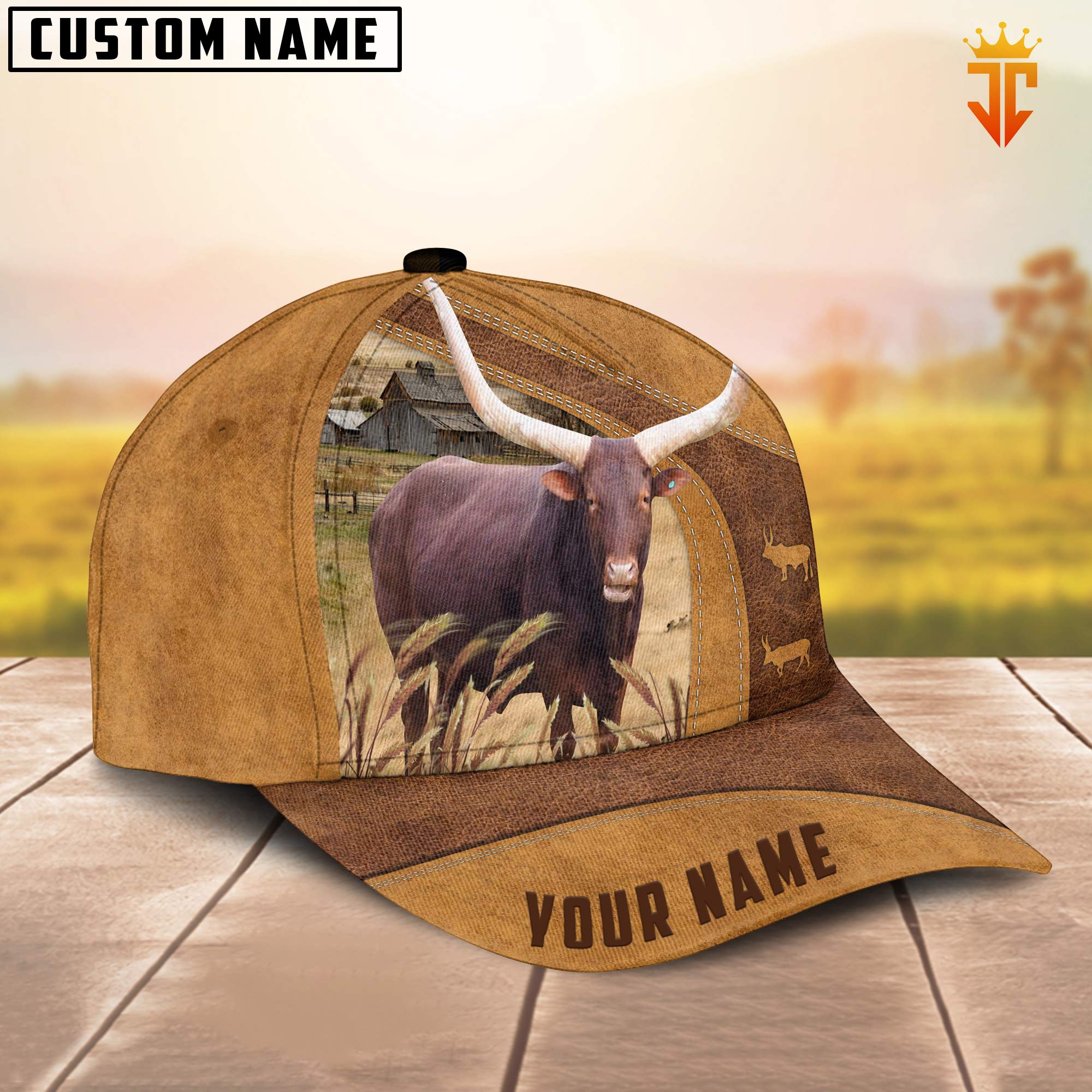 Custom Name Watusi Cattle Cap