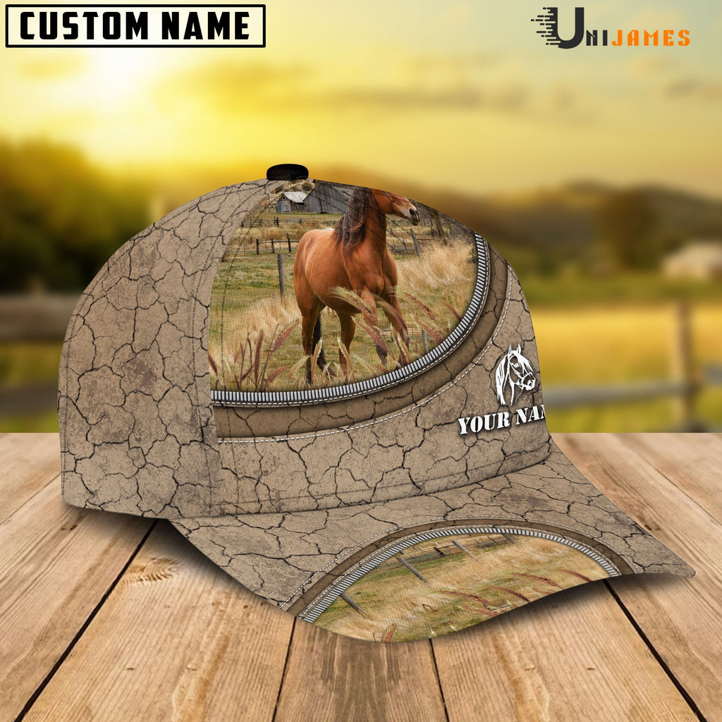 Horse Happiness Farming Life Customized Name Cap