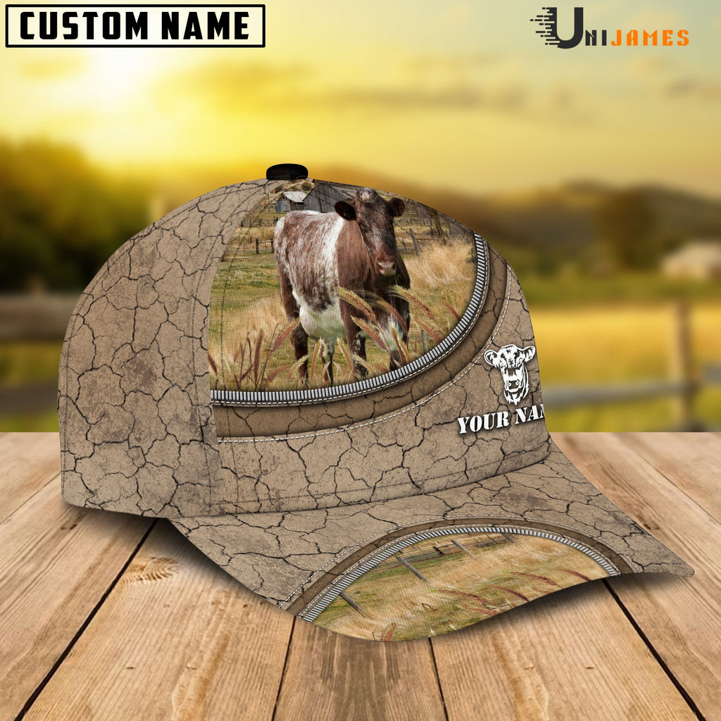 Shorthorn Happiness Farming Life Customized Name Cap