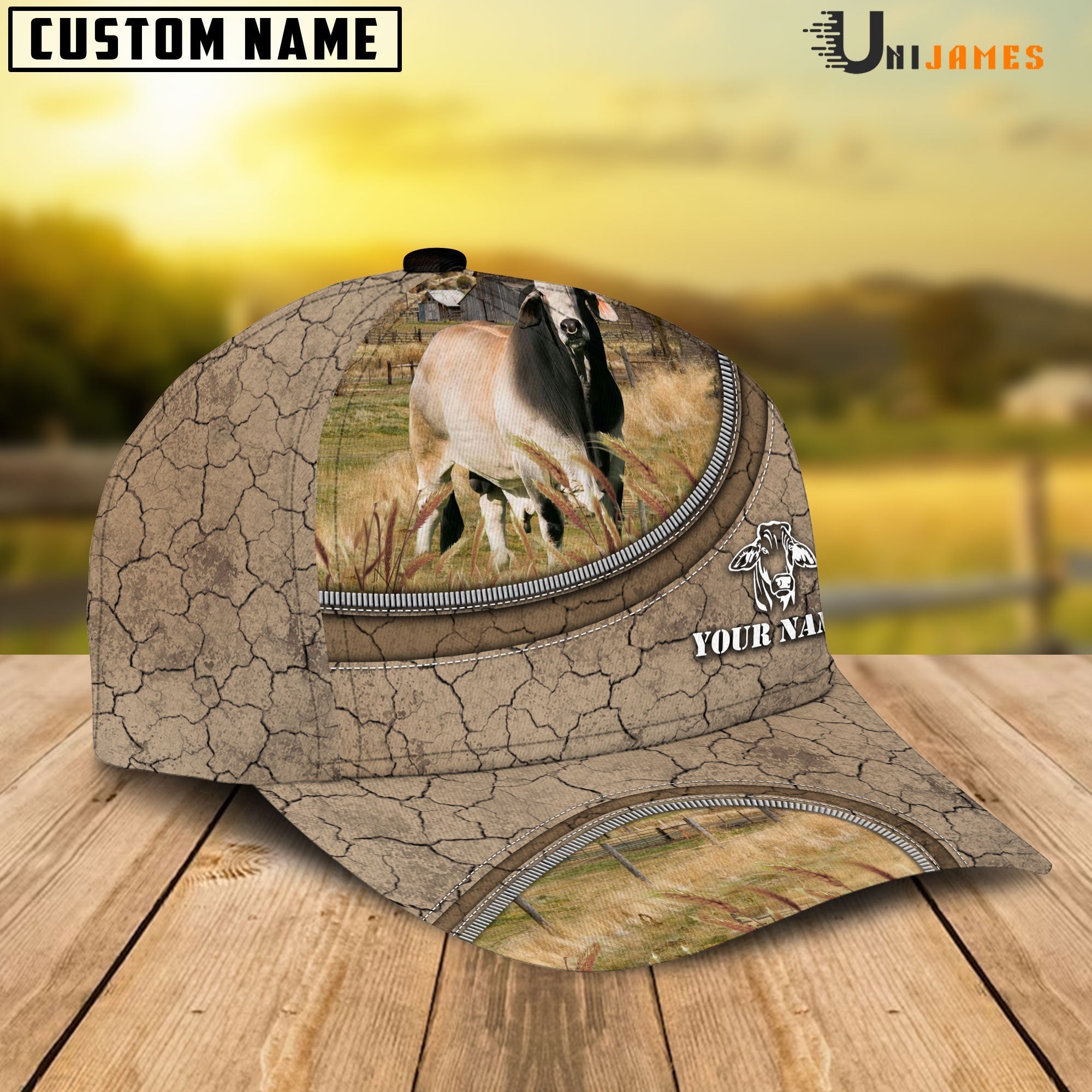 Brahman Happiness Farming Life Customized Name Cap