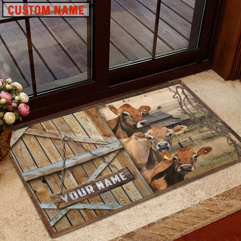 Jersey Barn Custom Name Doormat