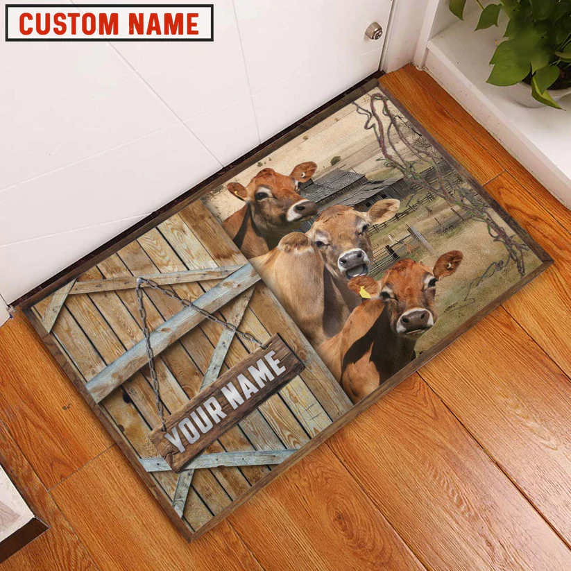 Jersey Barn Custom Name Doormat