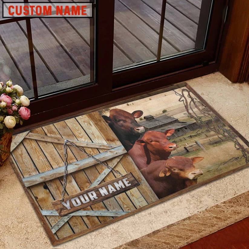 Beefmaster Barn Custom Name Doormat