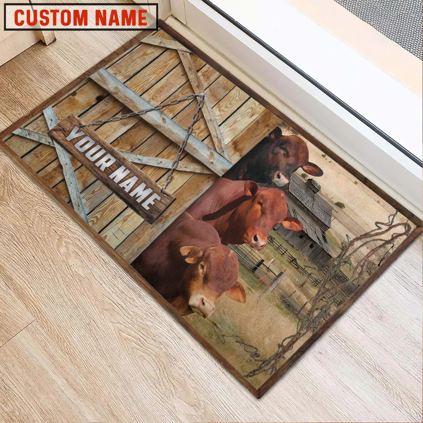 Beefmaster Barn Custom Name Doormat