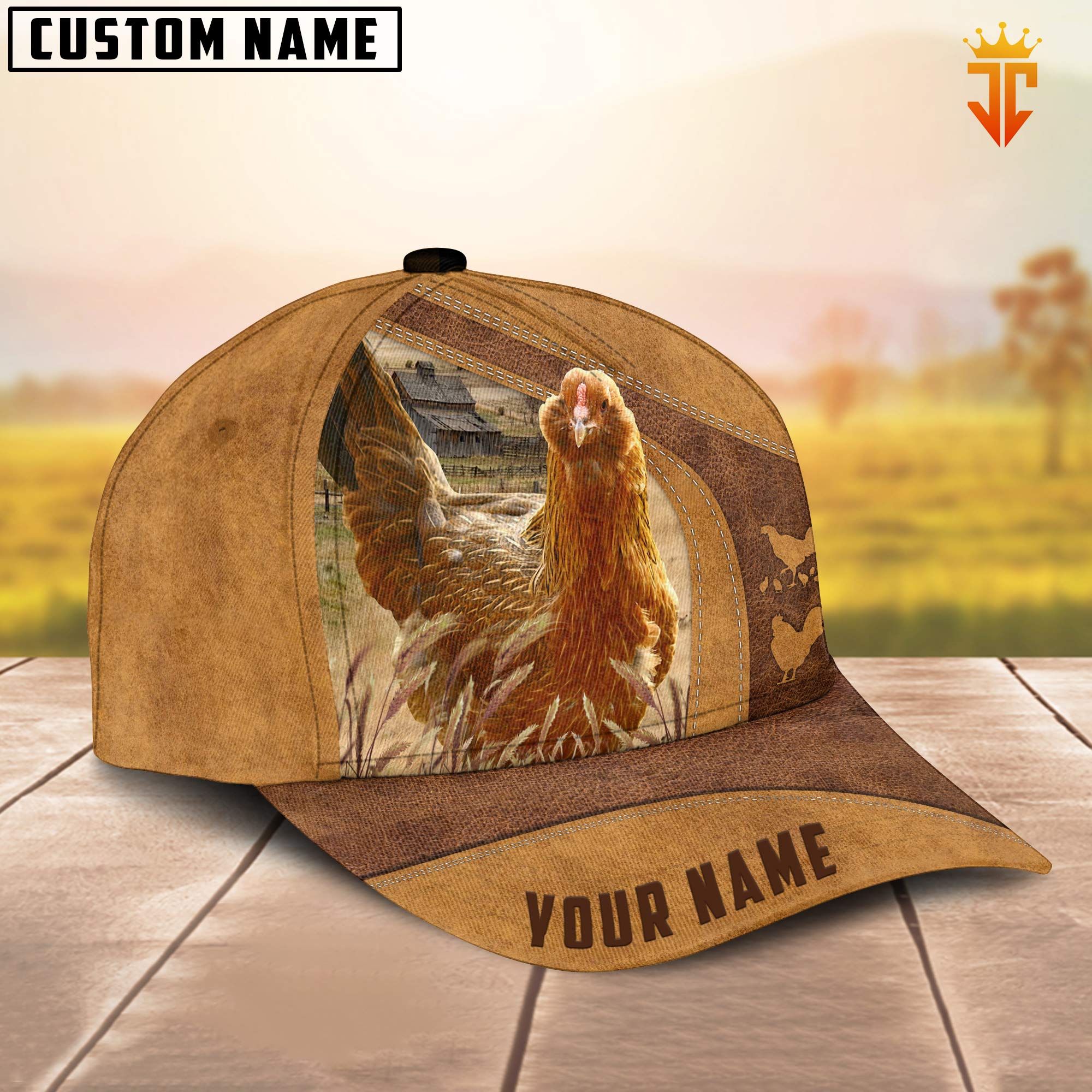 Custom Name Easter Eggers Chicken Cap CP4