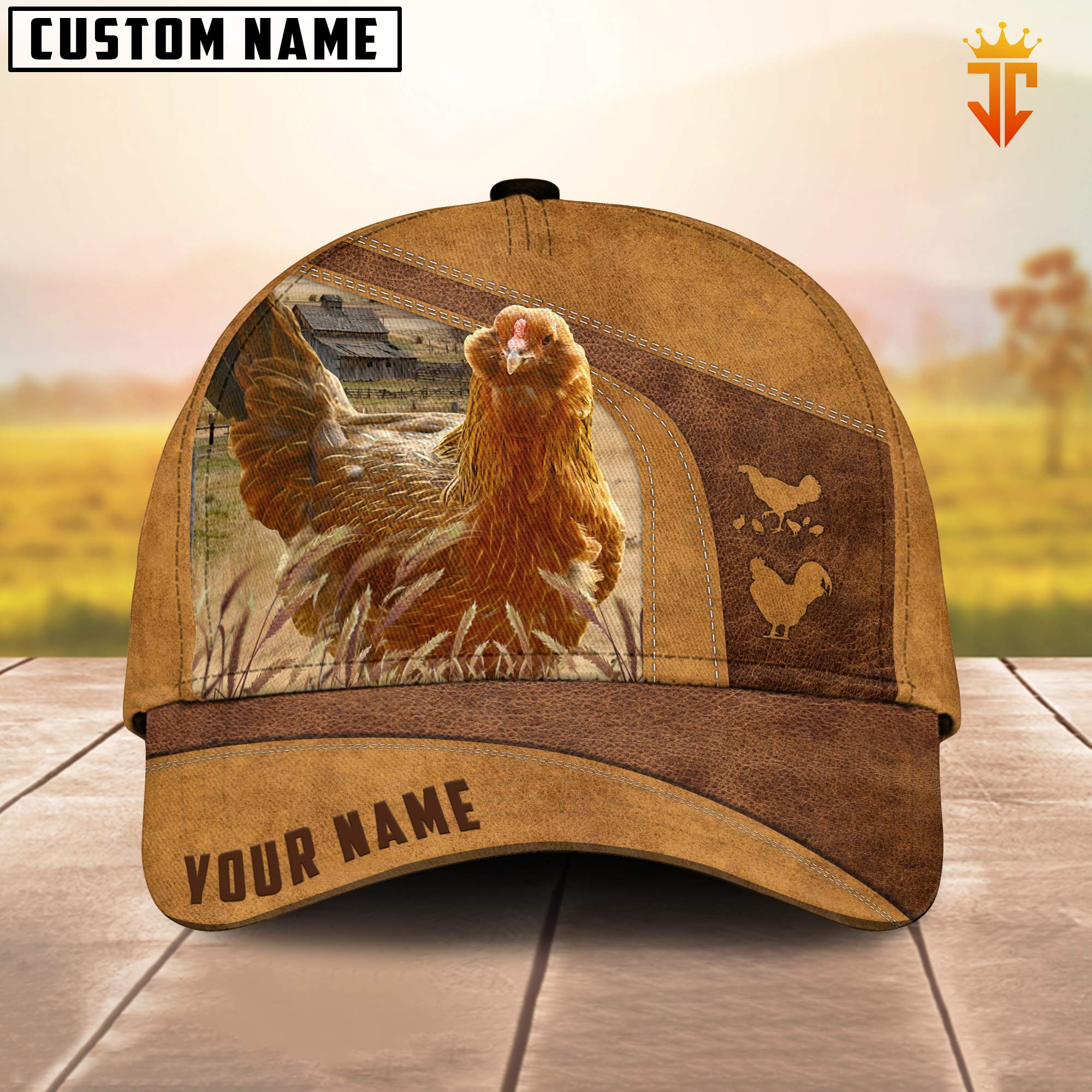 Custom Name Easter Eggers Chicken Cap CP4