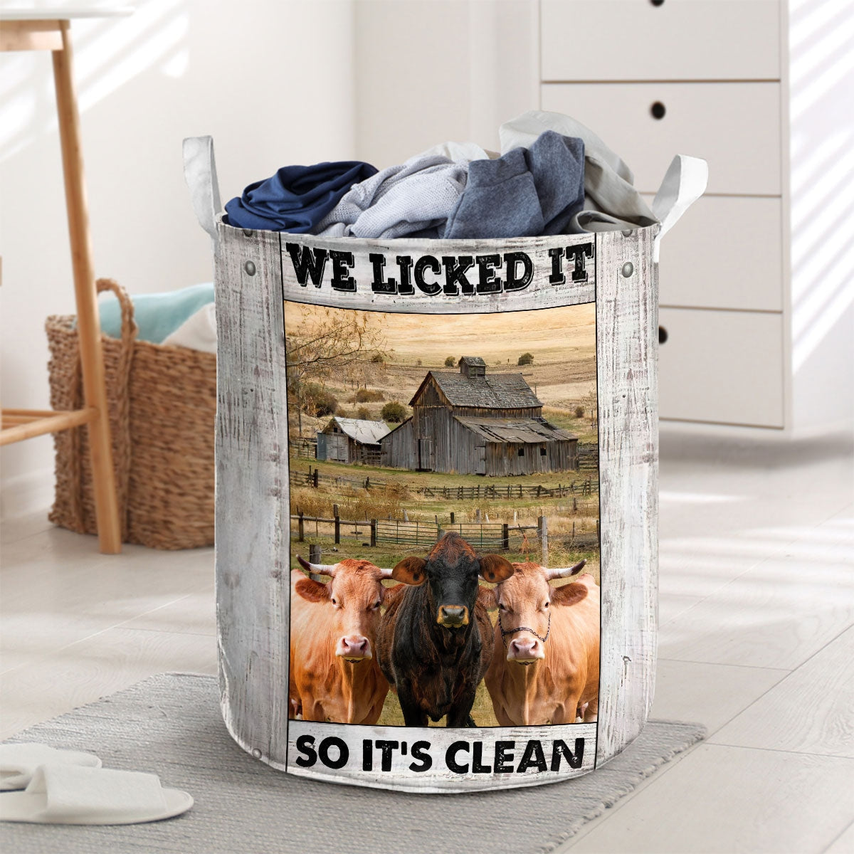 Gelbvieh Cow Laundry Basket