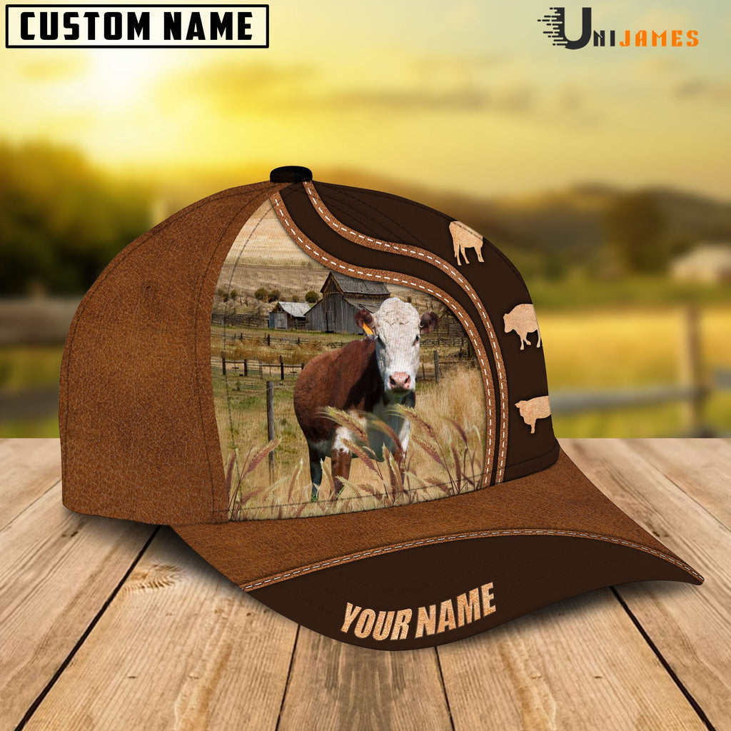Hereford Farming Life Customized Name Cap