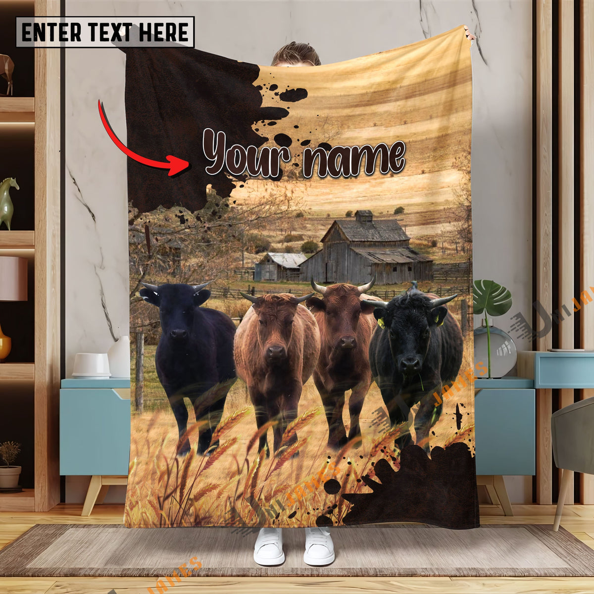 Personalized Name Diligent Dexter Blanket