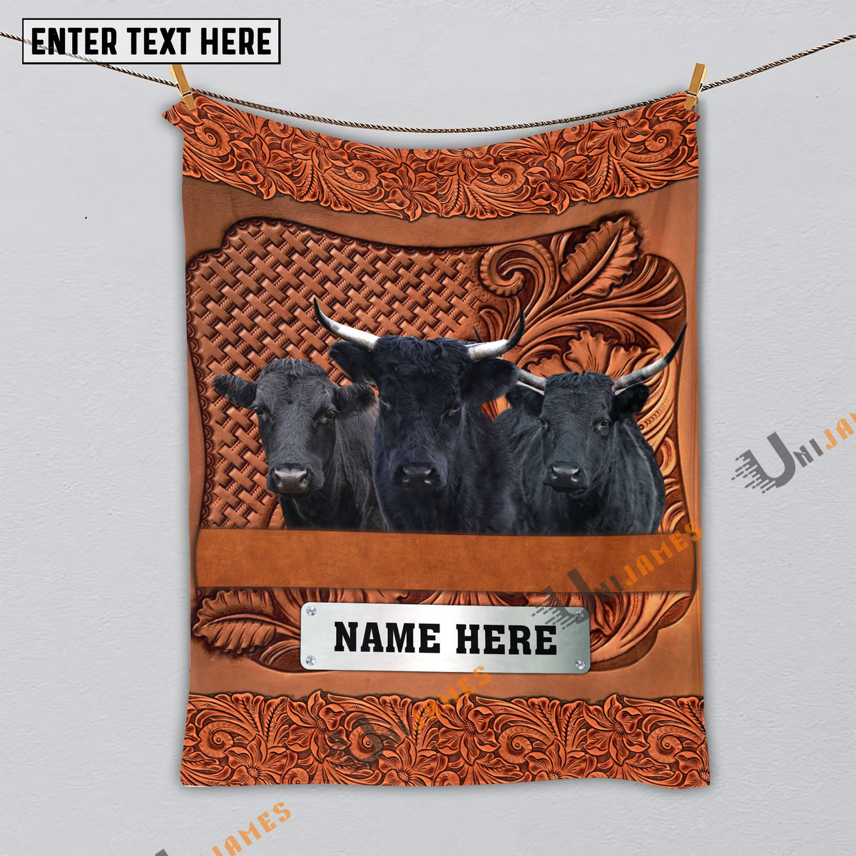 Dexter Cattle Farming Life Personalized Name Blanket