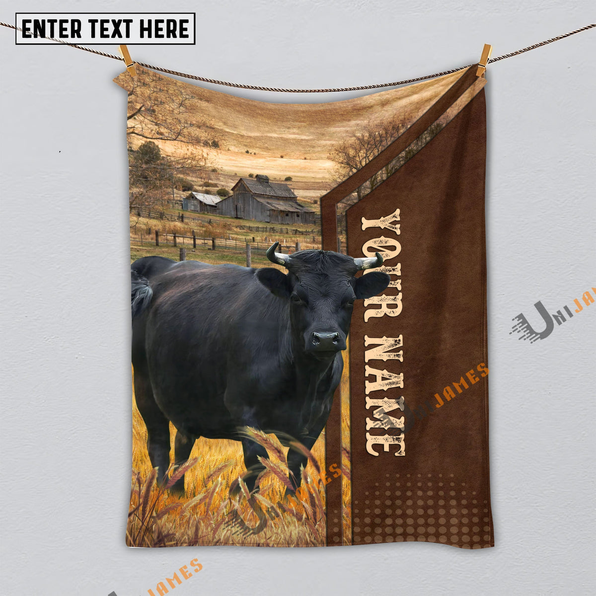 Personalized Name Dexter Farming Life Pattern Blanket