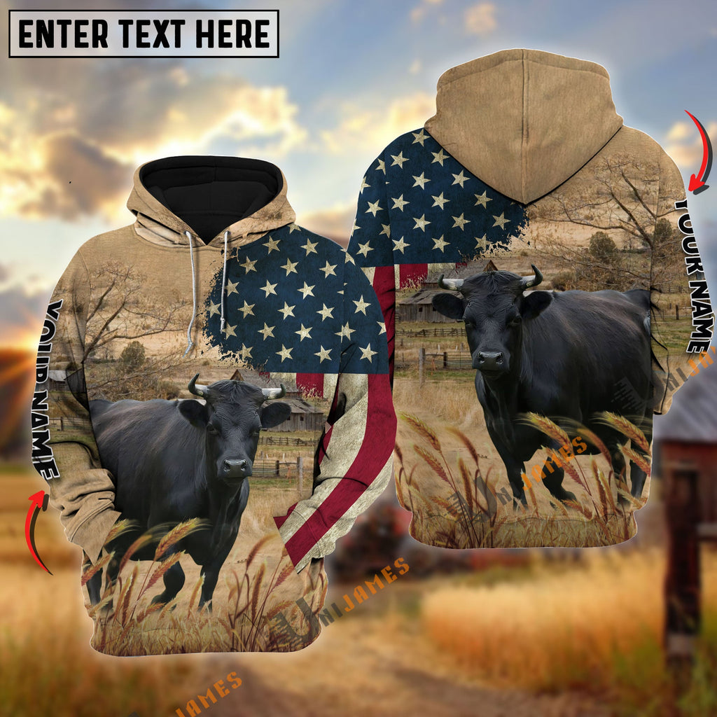 Dexter US Flag Customized Name 3D Hoodie