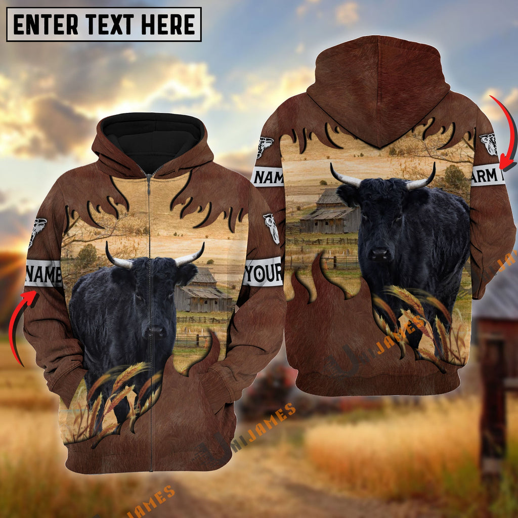 Dexter Brown Hair Pattern Personalized Name 3D Hoodie