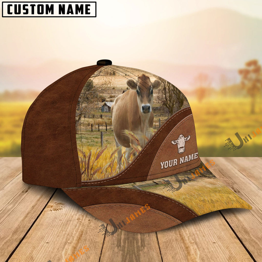Jersey Farm Living Pattern Customized Name Cap