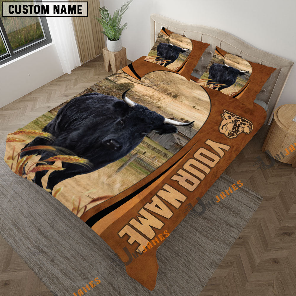 Dexter Premium Brown Pattern 3D Bedding Set
