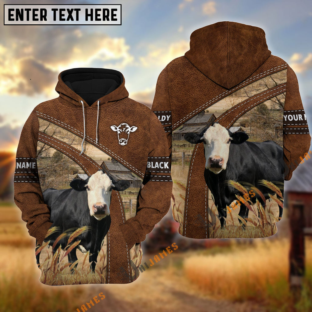 Black Baldy Custom Name On Sleeve 3D Hoodie