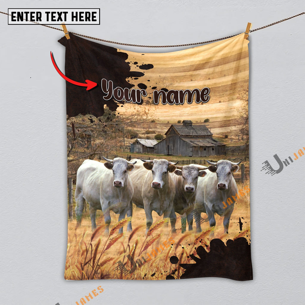 Personalized Name Diligent Charolais Blanket