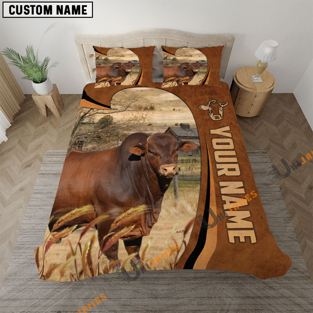 Beefmaster Premium Brown Pattern 3D Bedding Set