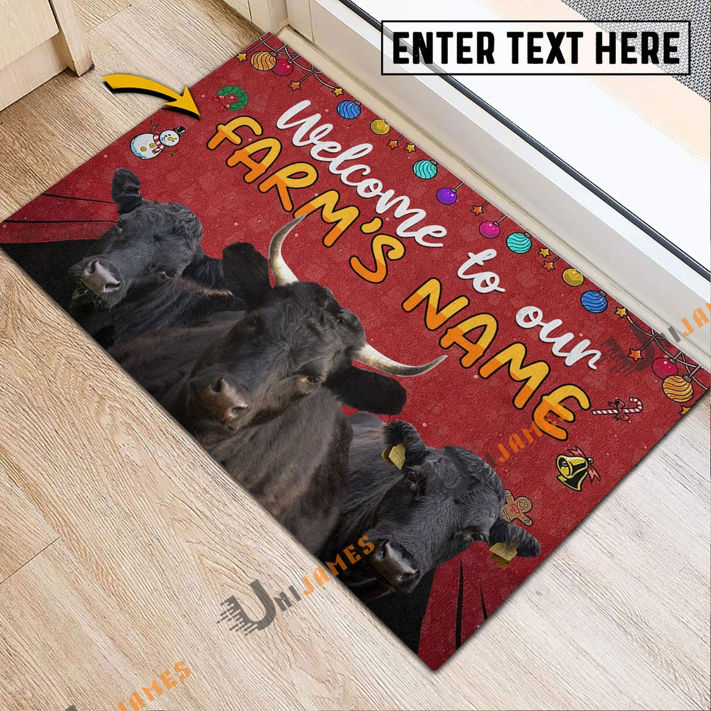 Dexter Christmas Custom Name Doormat