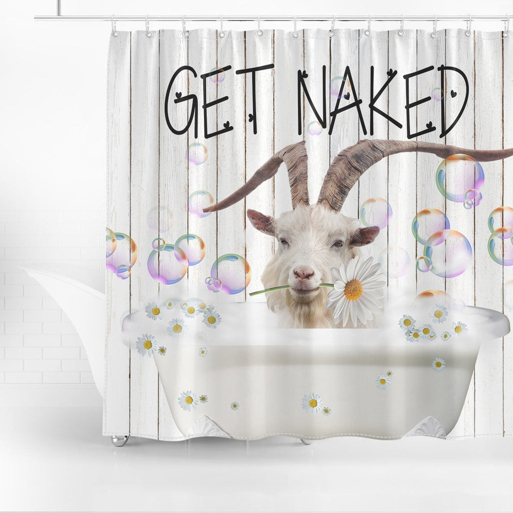 Cashmere Get Naked Daisy Shower Curtain