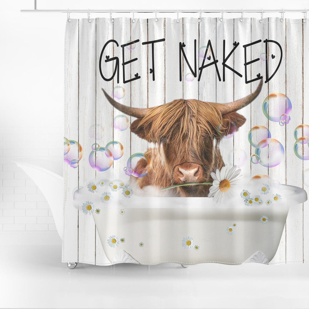 Highland Get Naked Daisy Shower Curtain