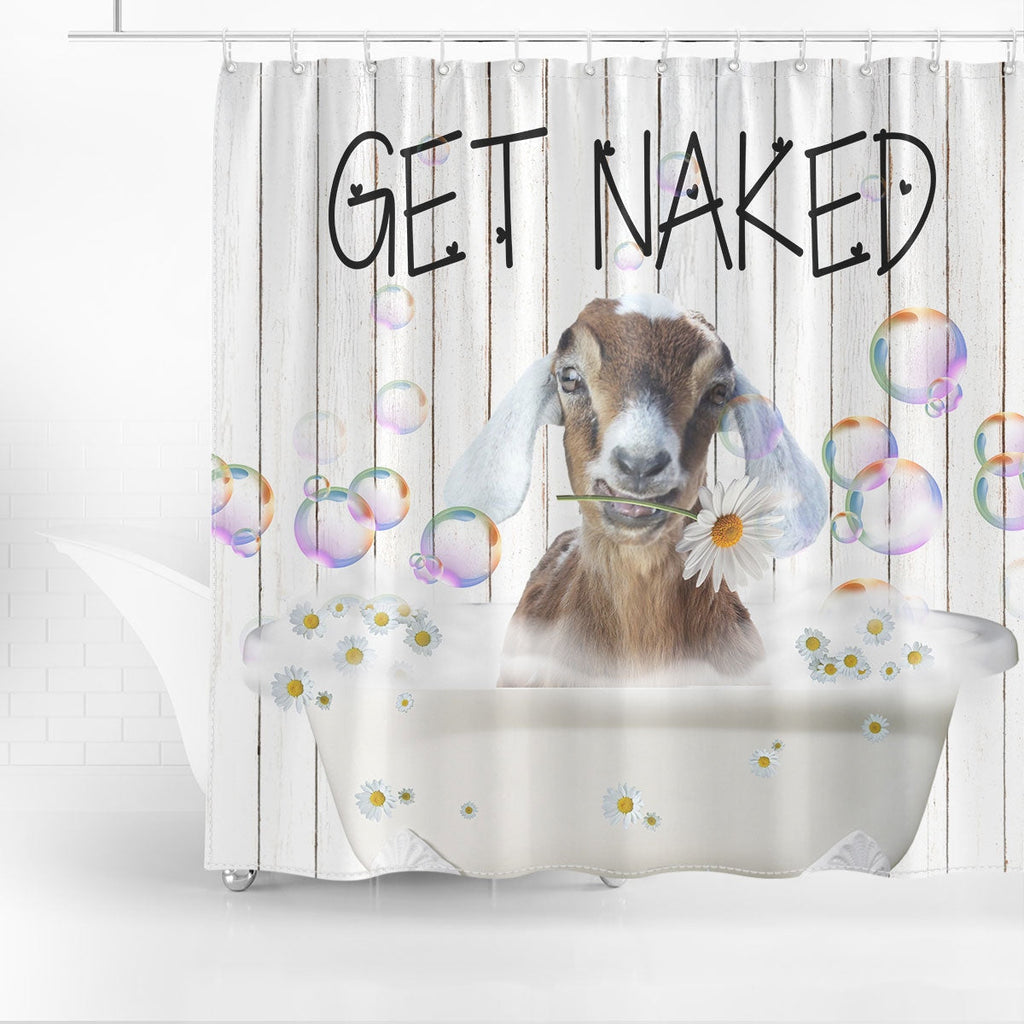 Nubian Get Naked Daisy Shower Curtain