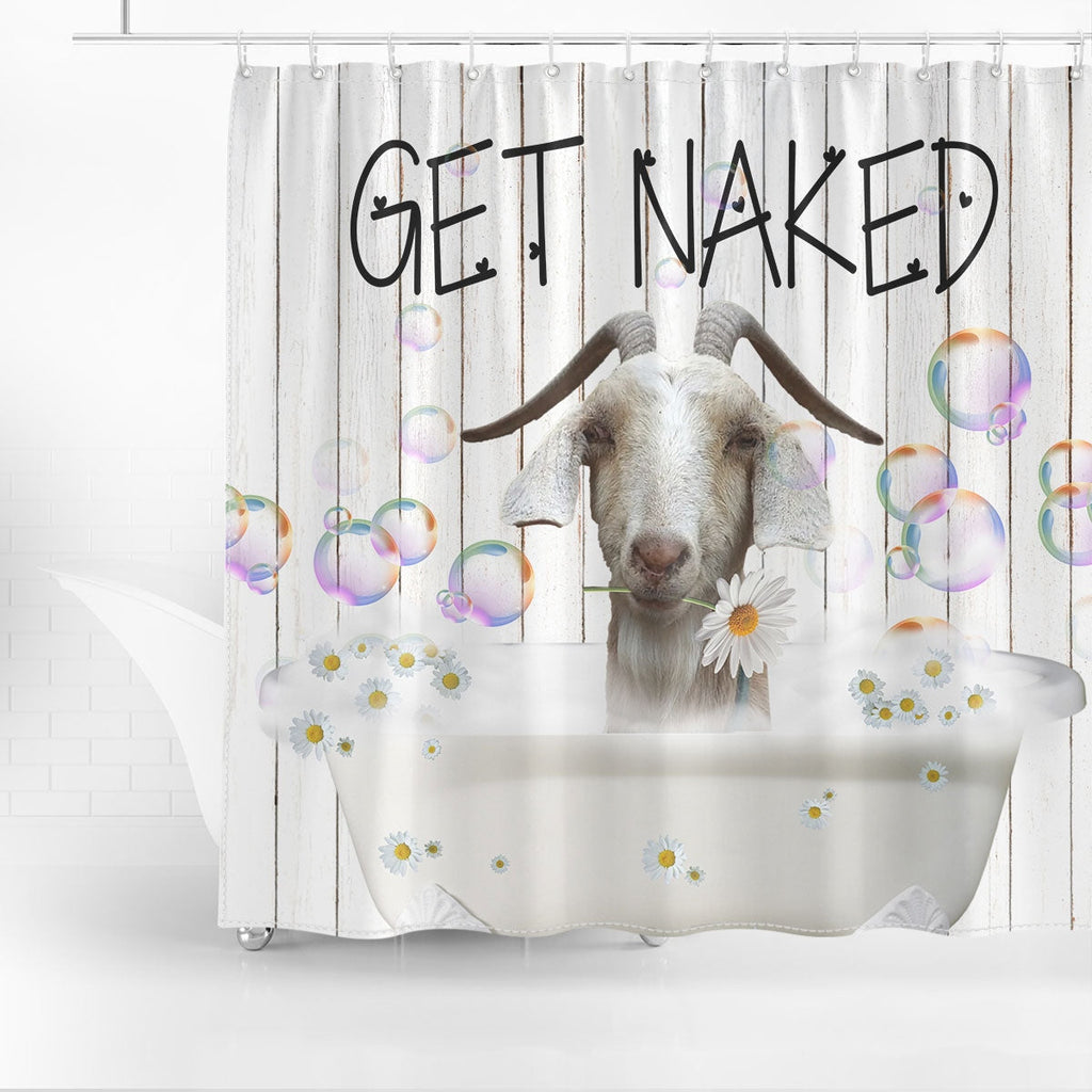Spanish Get Naked Daisy Shower Curtain