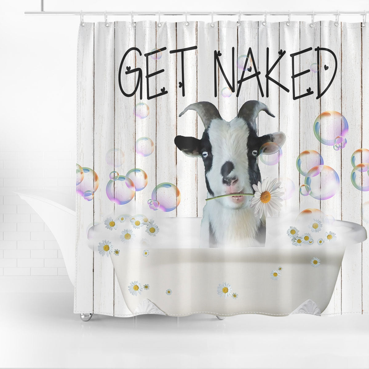 Tennessee Fainting Get Naked Daisy Shower Curtain