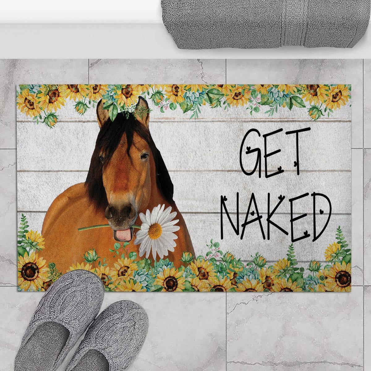 Draft Breeds - Get Naked Doormat