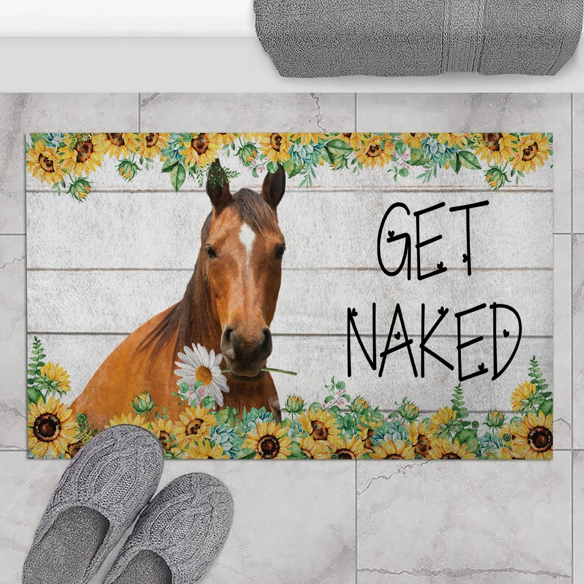 Grade Horses - Get Naked Doormat