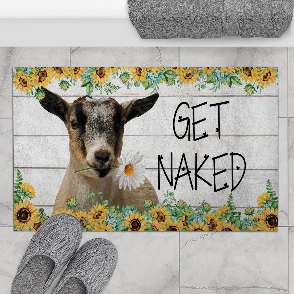 Pygmy Goat - Get Naked Doormat