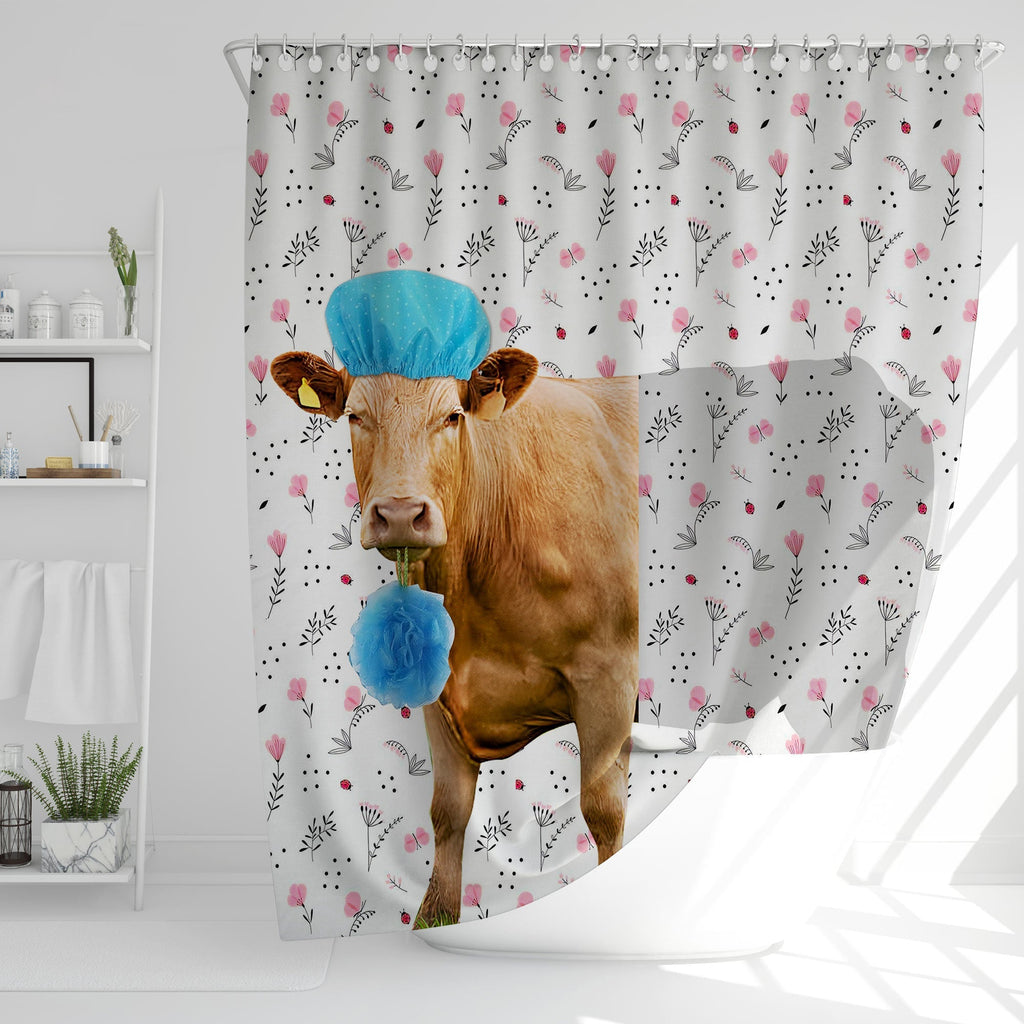 Limousin Flower 3D Shower Curtain