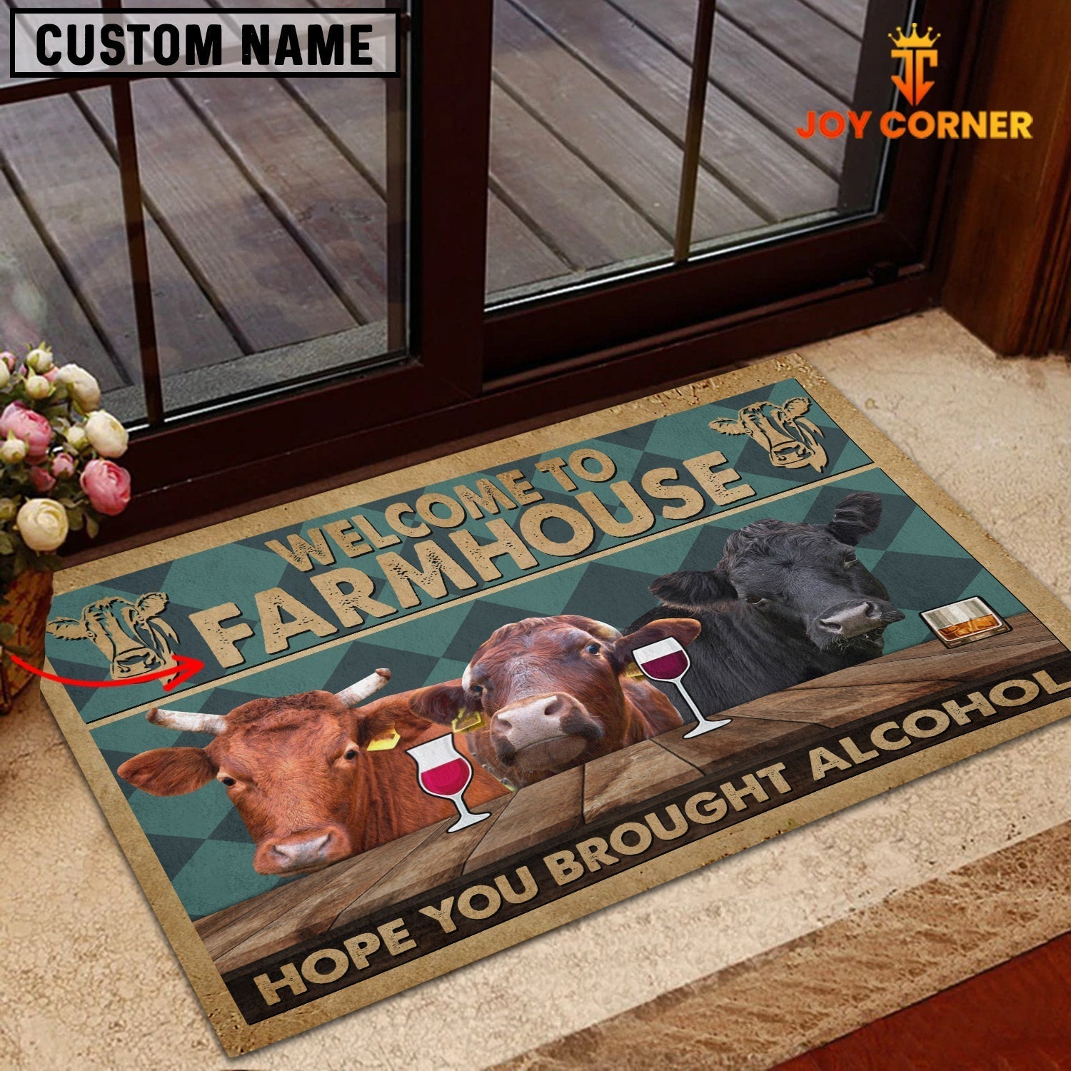 Dexter Hope You Bought Alcohol Custom Name Doormat