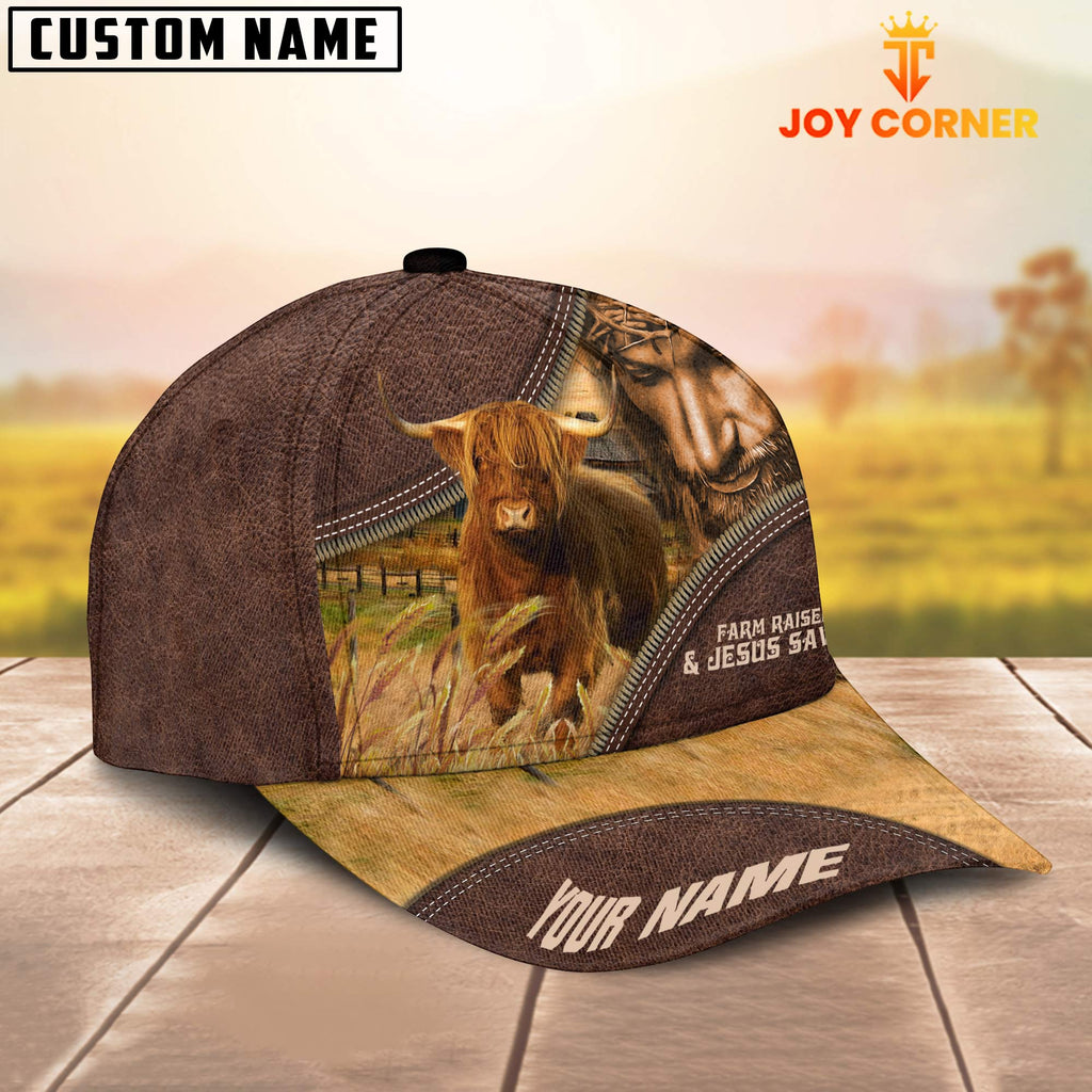 Highland Farm & Jesus Customized Name Cap
