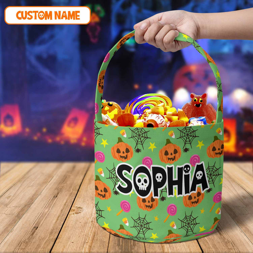 Personalized Name Halloween Basket