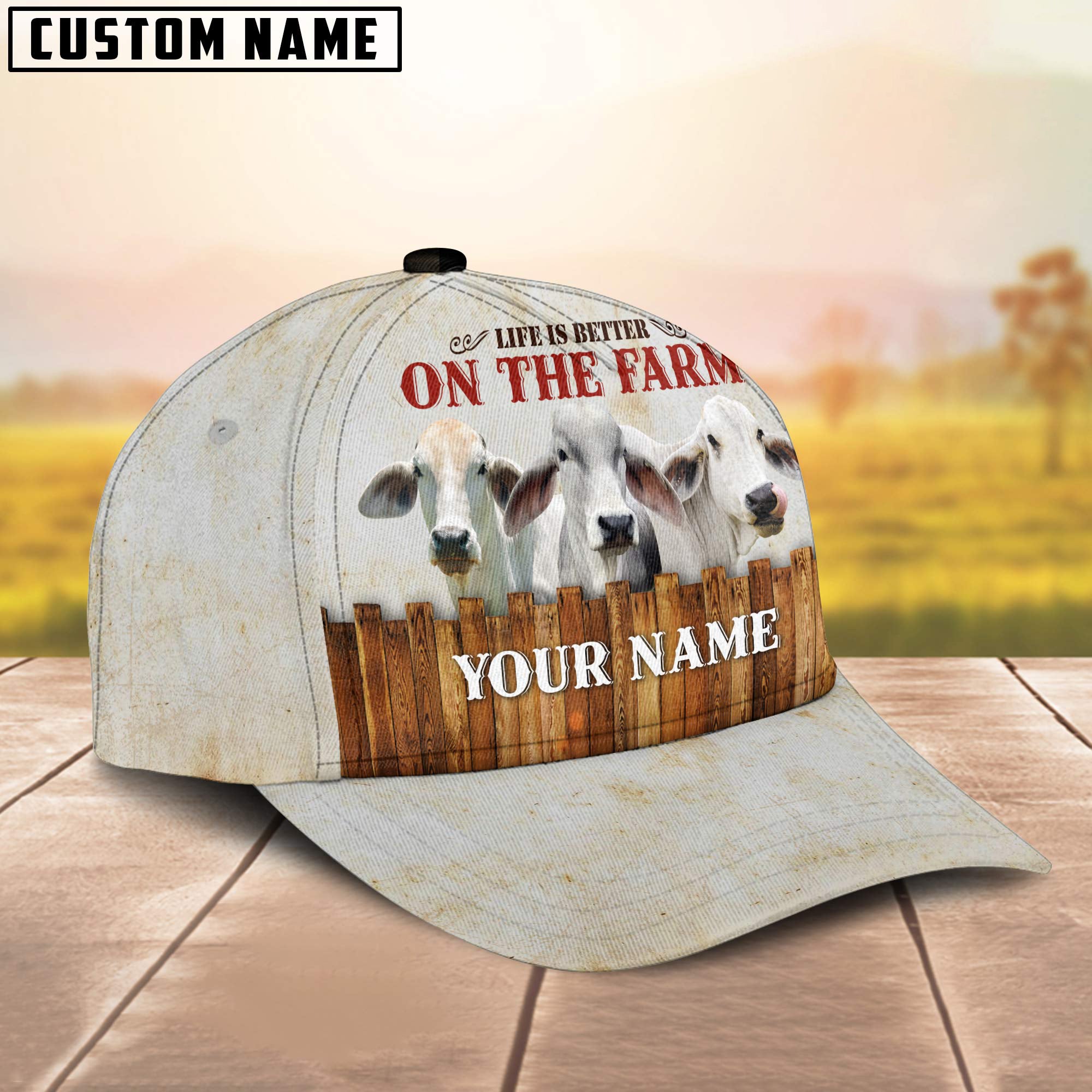 Brahman Better On The Farm Customized Name Cap