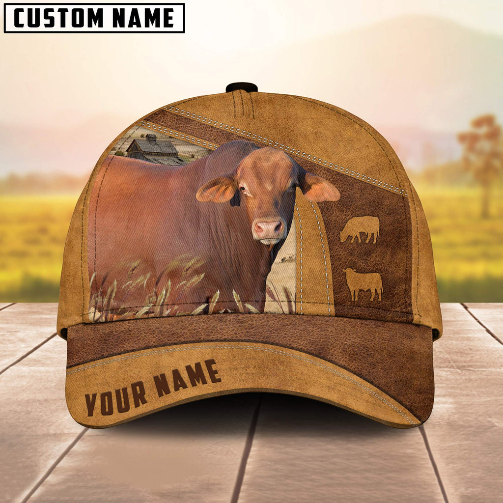 Red Brangus Custom Name Cap