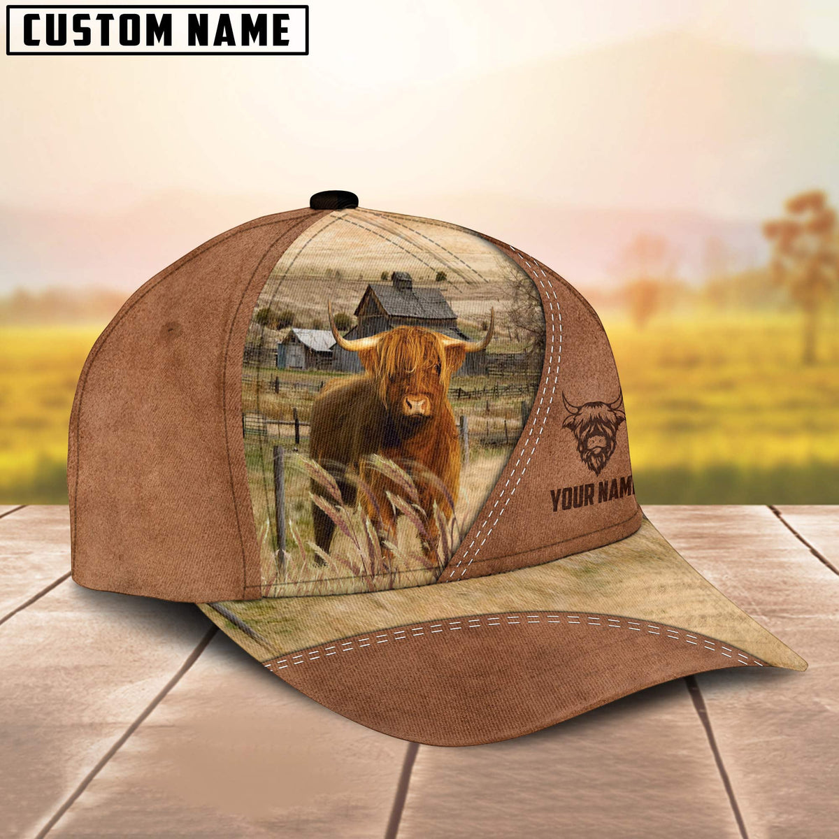Highland Customized Name Brown Cap