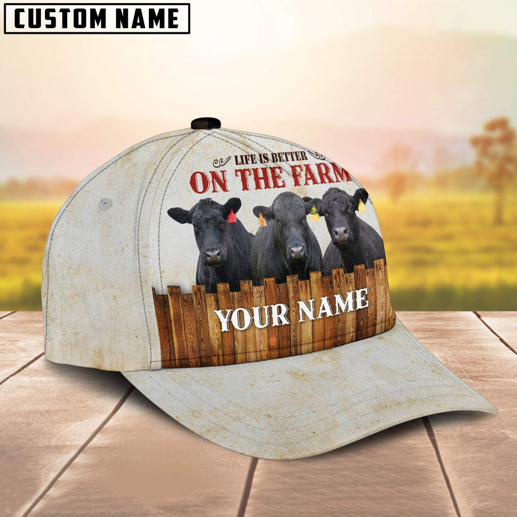 Brangus Better On The Farm Customized Name Cap