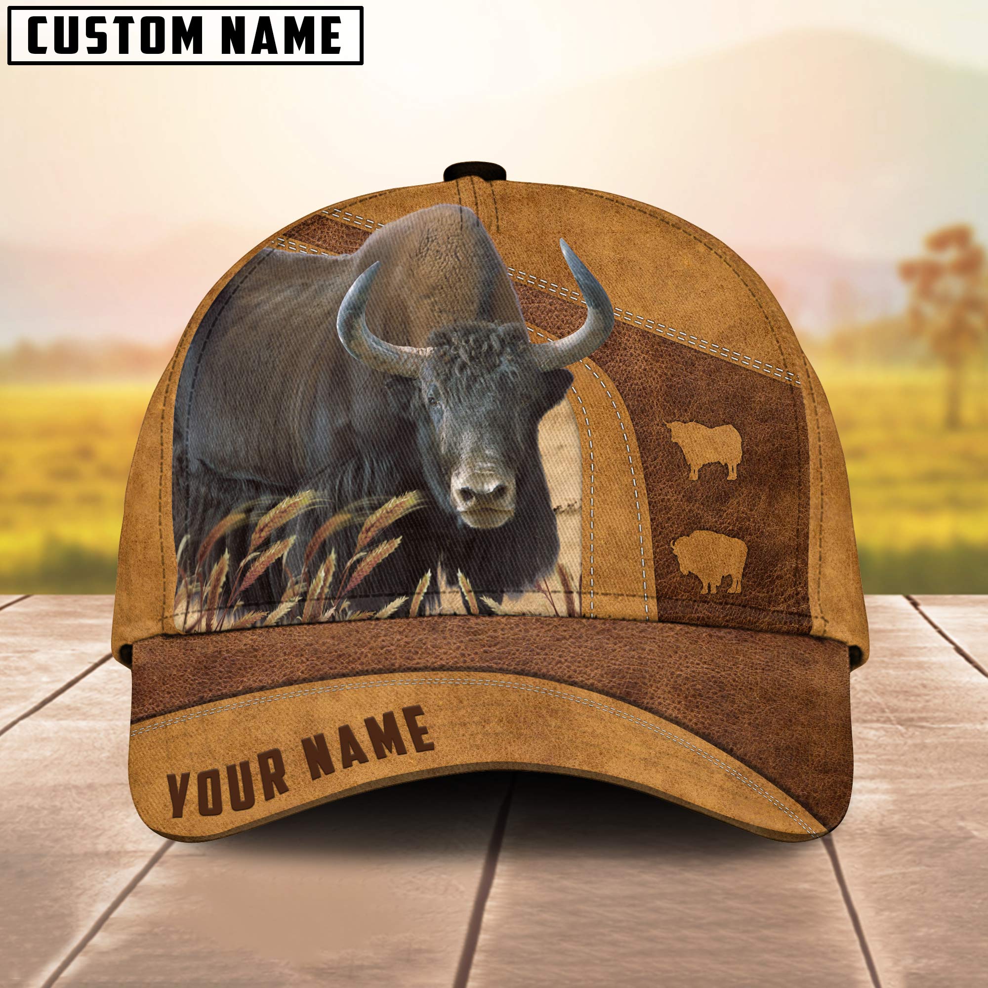 Yak Cattle Custom Name Cap