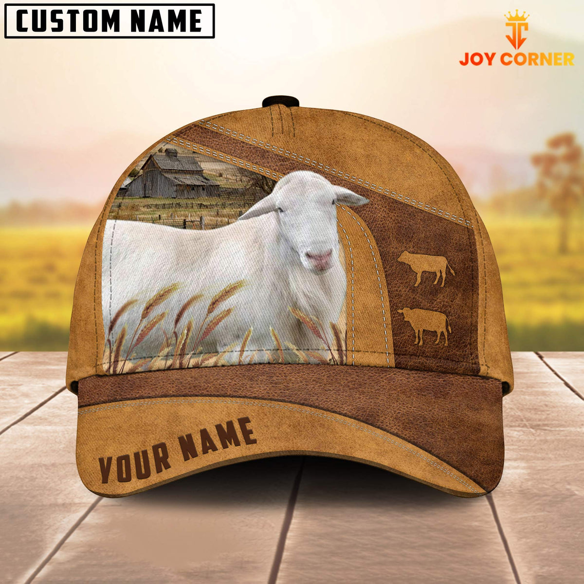 Farm Katahdin Sheep Custom Name Retro Cap
