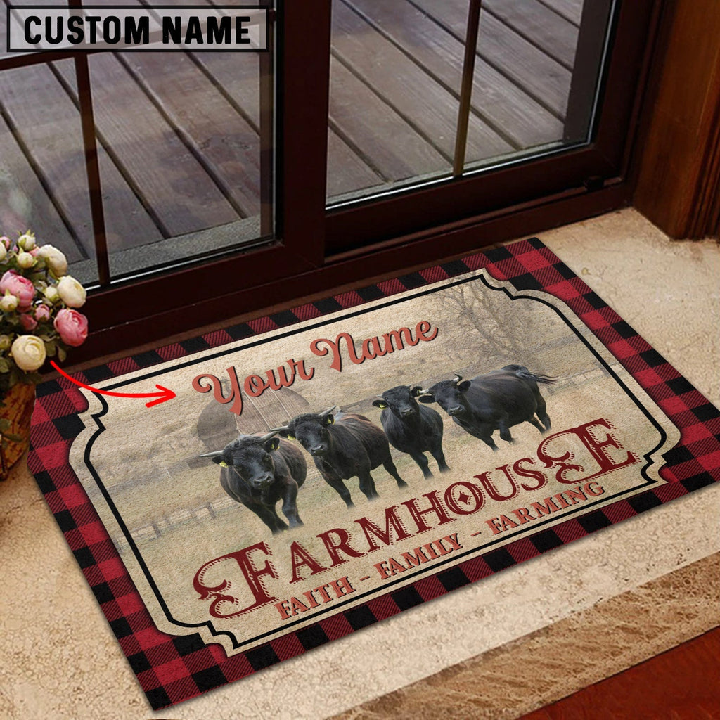 Dexter Faith Family Farming Custom Name Doormat