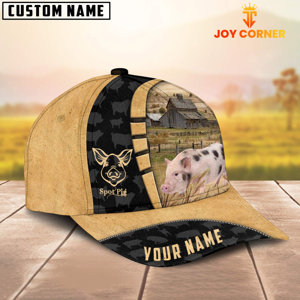 Custom Name Spot Pig Cattle 3D Cap
